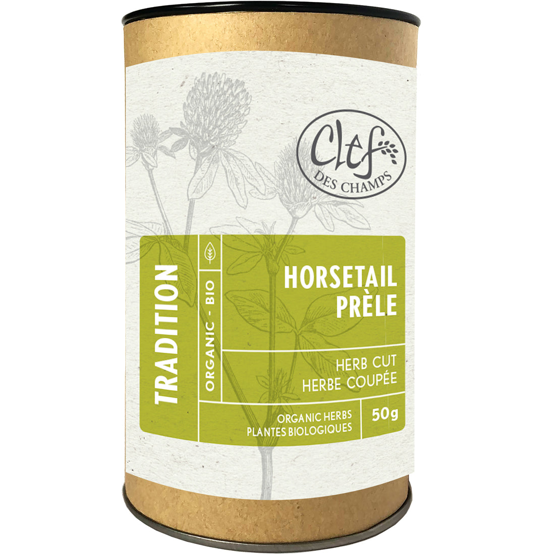 Clef des Champs Horsetail Organic Loose Tea, Case of 6 x 50g