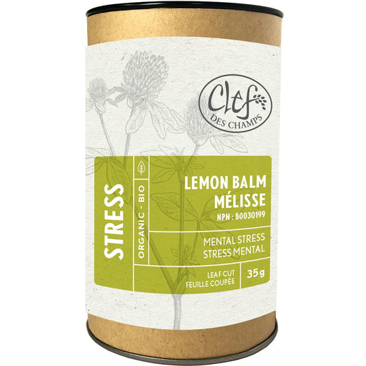 Clef des Champs Lemon Balm Organic Loose Tea, Case of 6 x 35g