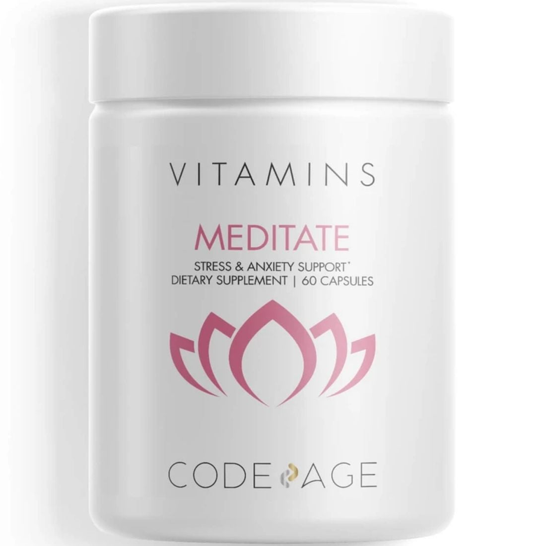 CodeAge Meditate Vitamins-Ashwagandha and GABA, 60 Capsules
