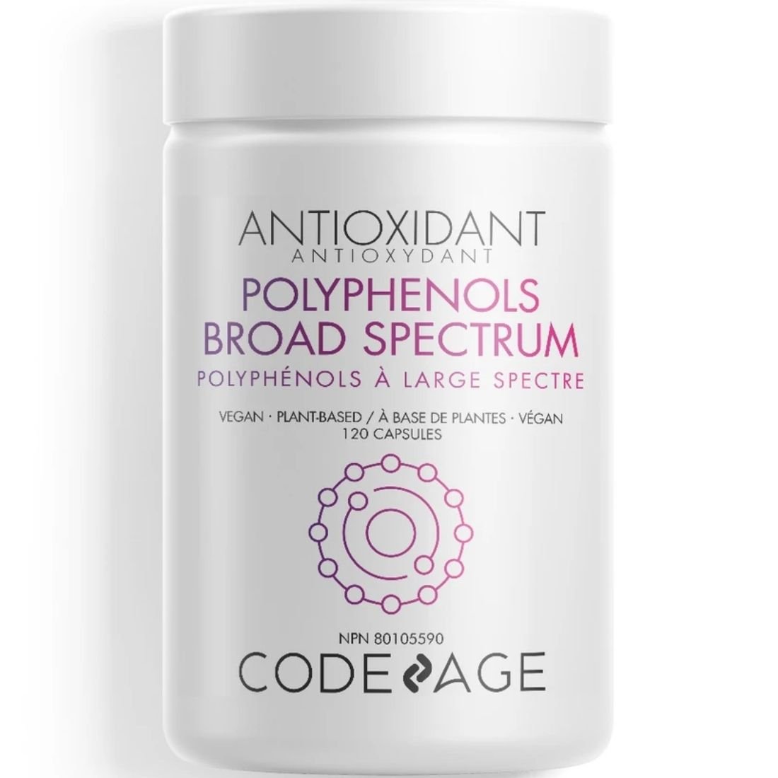 Codeage Polyphenols Broad Spectrum, 120 Capsules