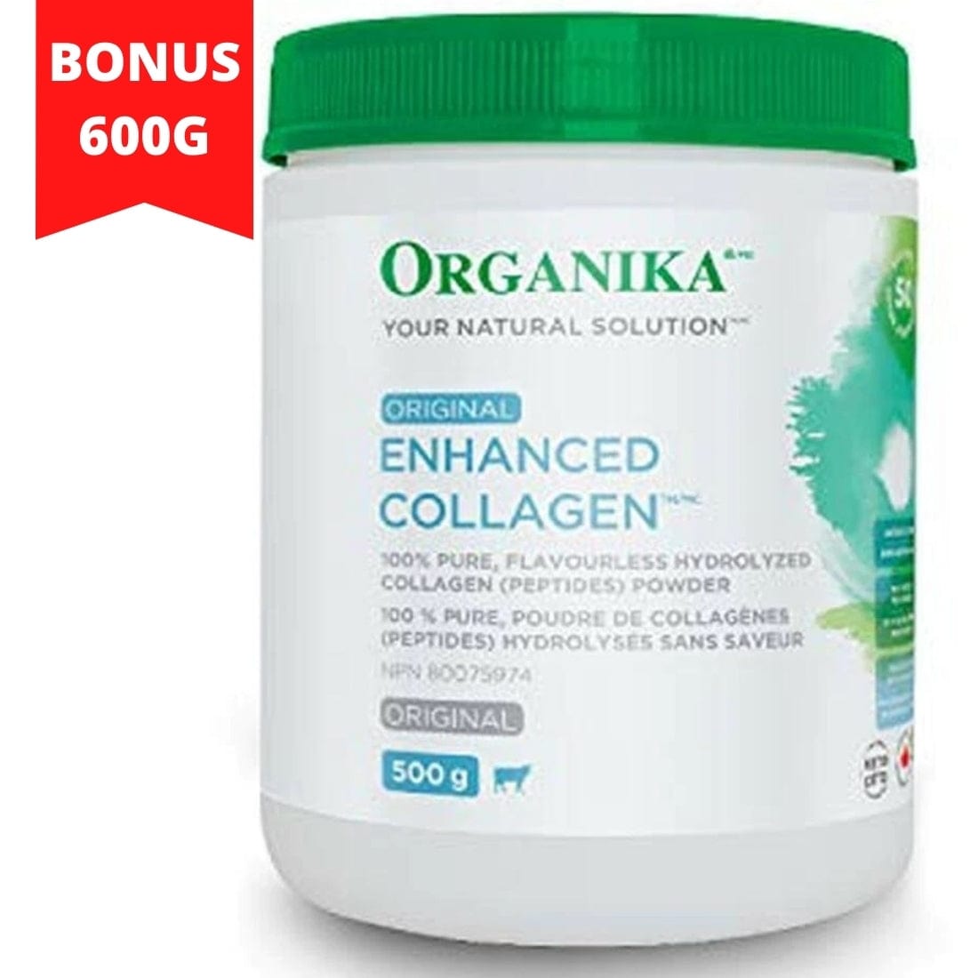 Organika Enhanced Collagen Powder (100 flavourless hydrolyzed collage