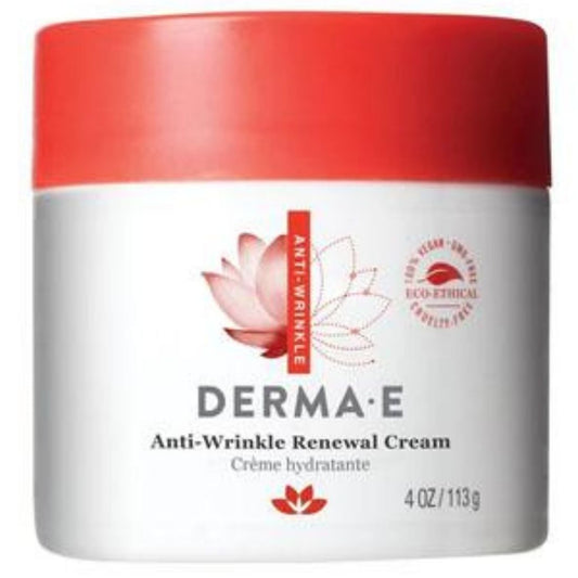 Derma E Anti-Wrinkle Vitamin Renewal Cream, Vitamin A Retinyl Palmitate, 113g