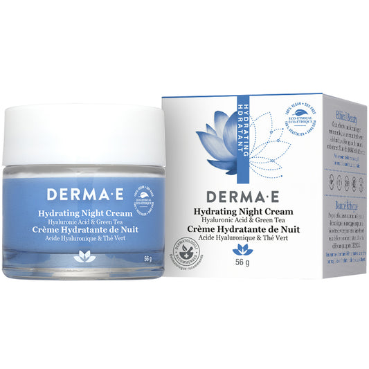 Derma E Hydrating Night Cream, Hyaluronic Acid, 56g