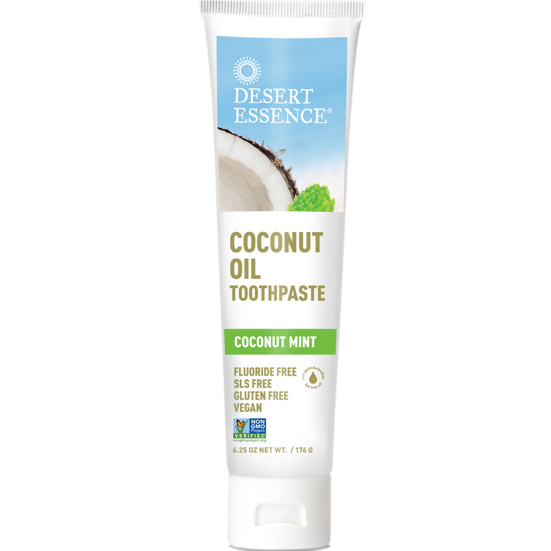 Desert Essence Coconut Oil Toothpaste, 176g