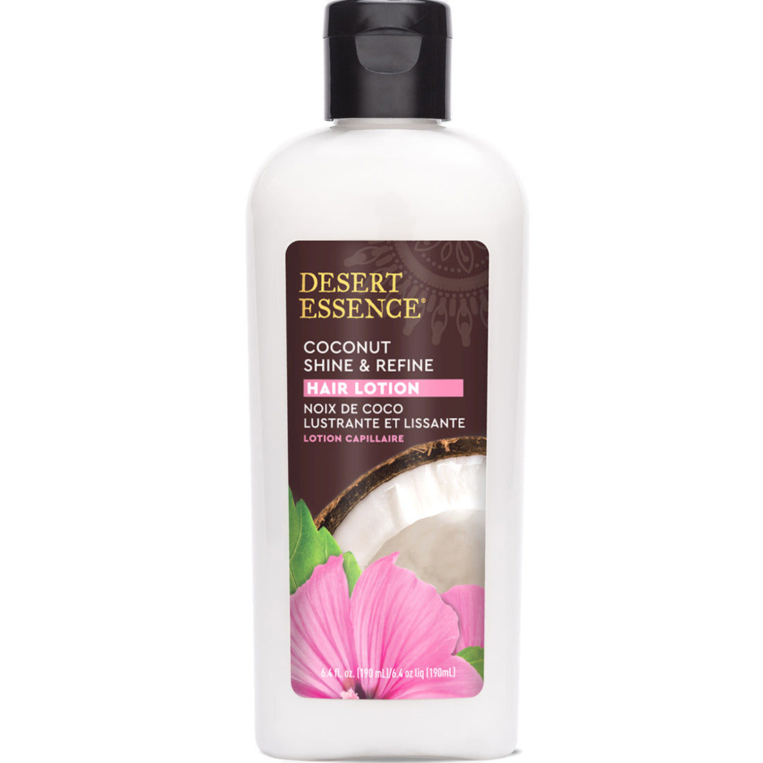 Desert Essence Coconut Shine and Refine Hair Lotion, 190ml