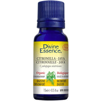 Divine Essence Java Citronella Essential Oil (Organic), 15ml