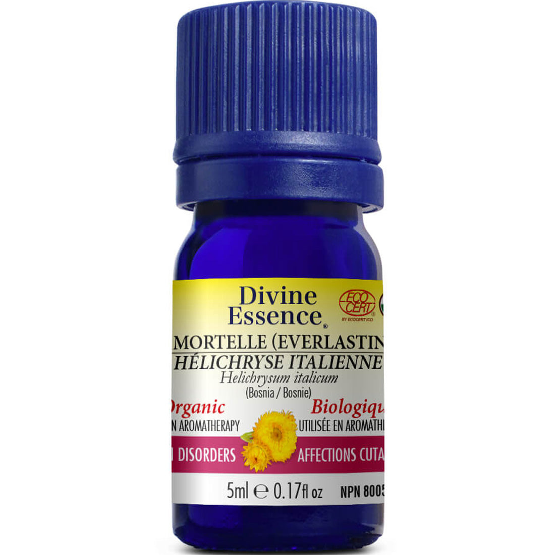Divine Essence Everlasting (Immortelle) Essential Oil (Organic), 5ml