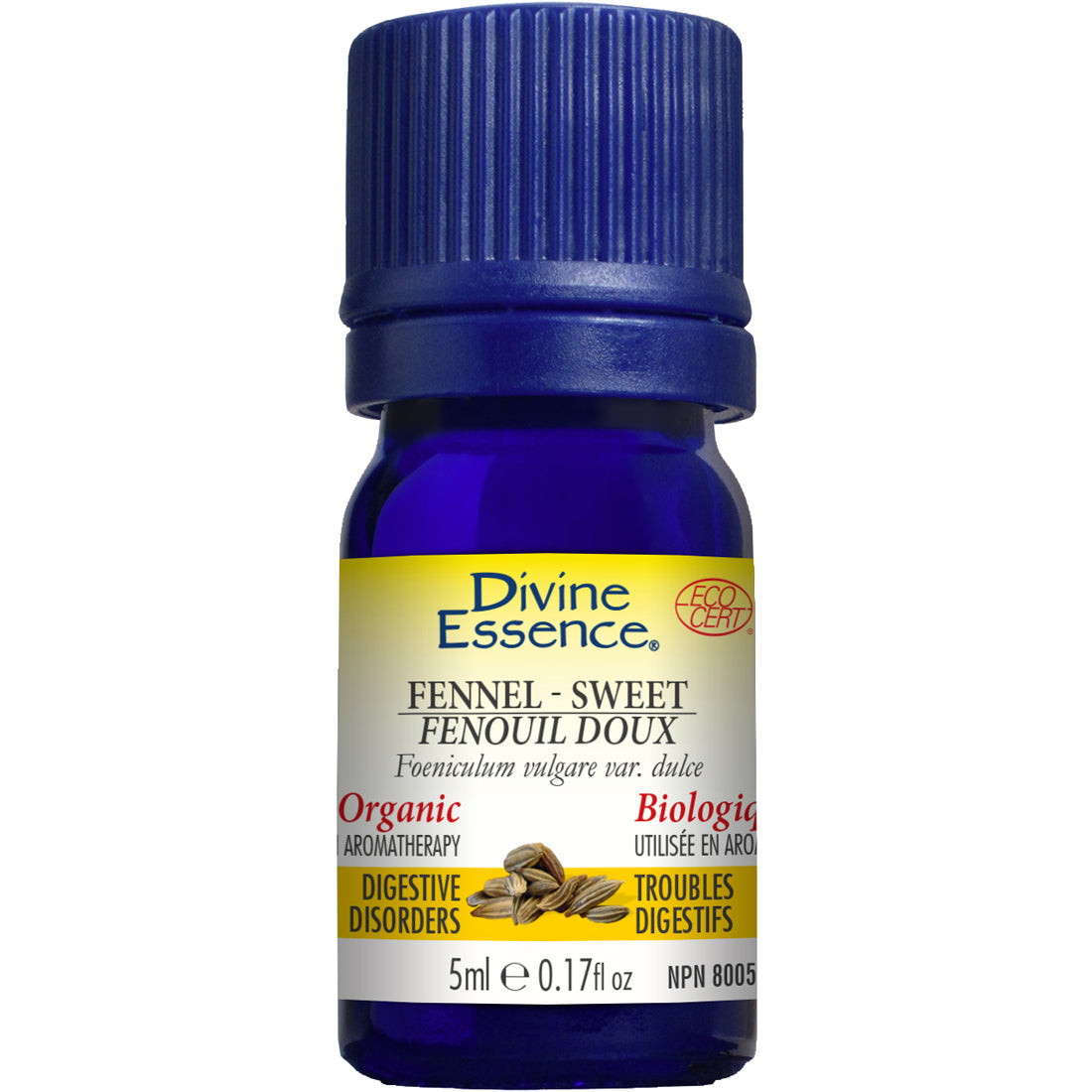 Divine Essence Fennel Sweet, Organic, 5ml
