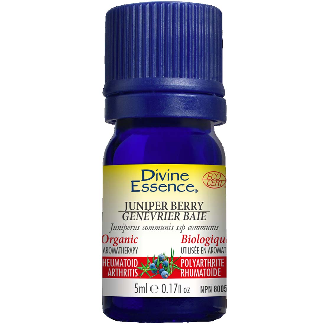 Divine Essence Juniper Berry Essential Oil (Organic), 5ml