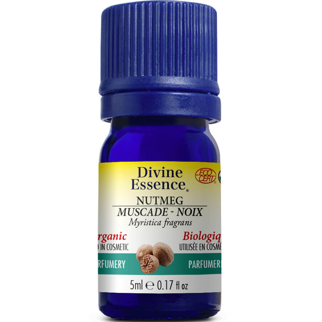 Divine Essence Nutmeg, Organic, 5ml