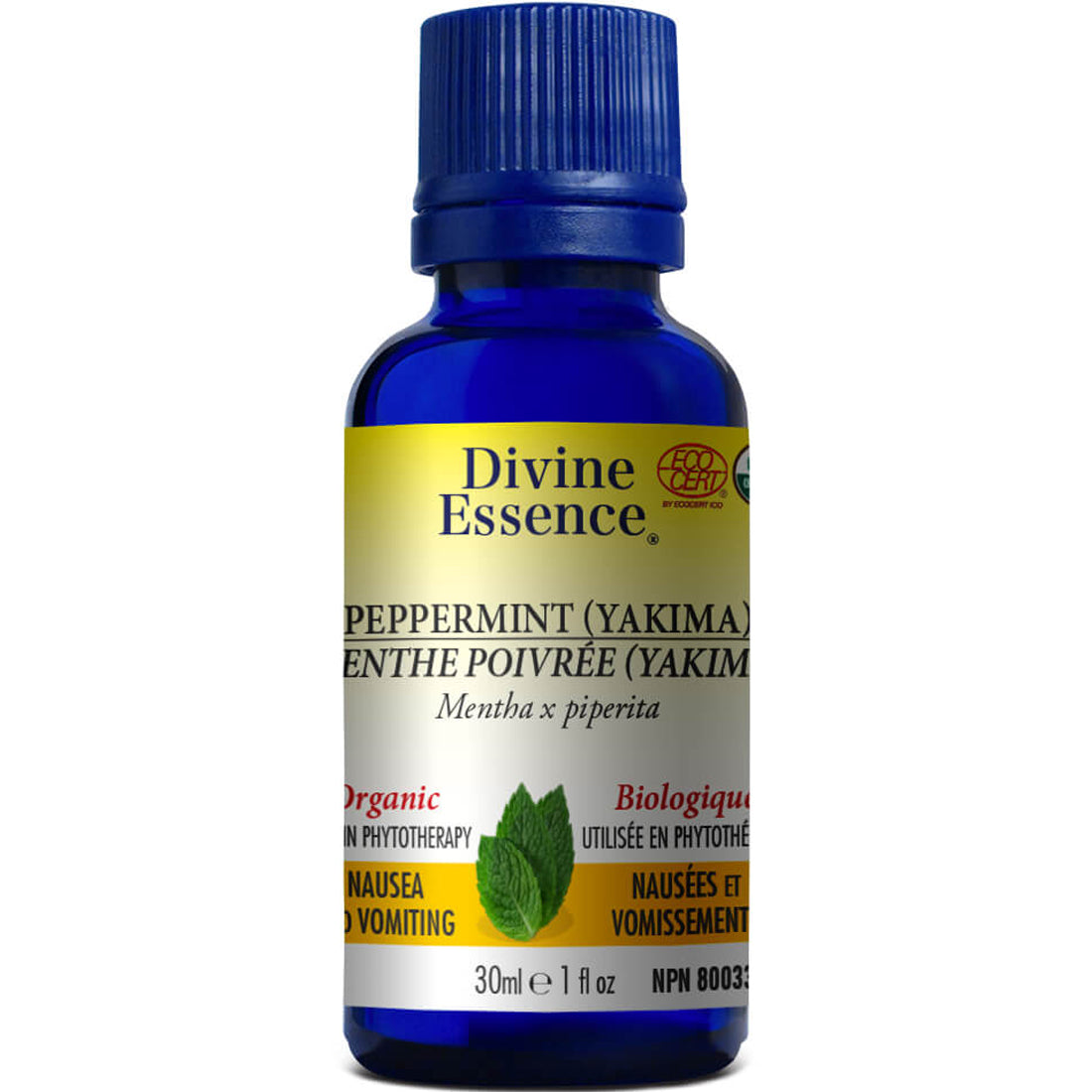 Divine Essence Peppermint Yakima, Organic, 30ml