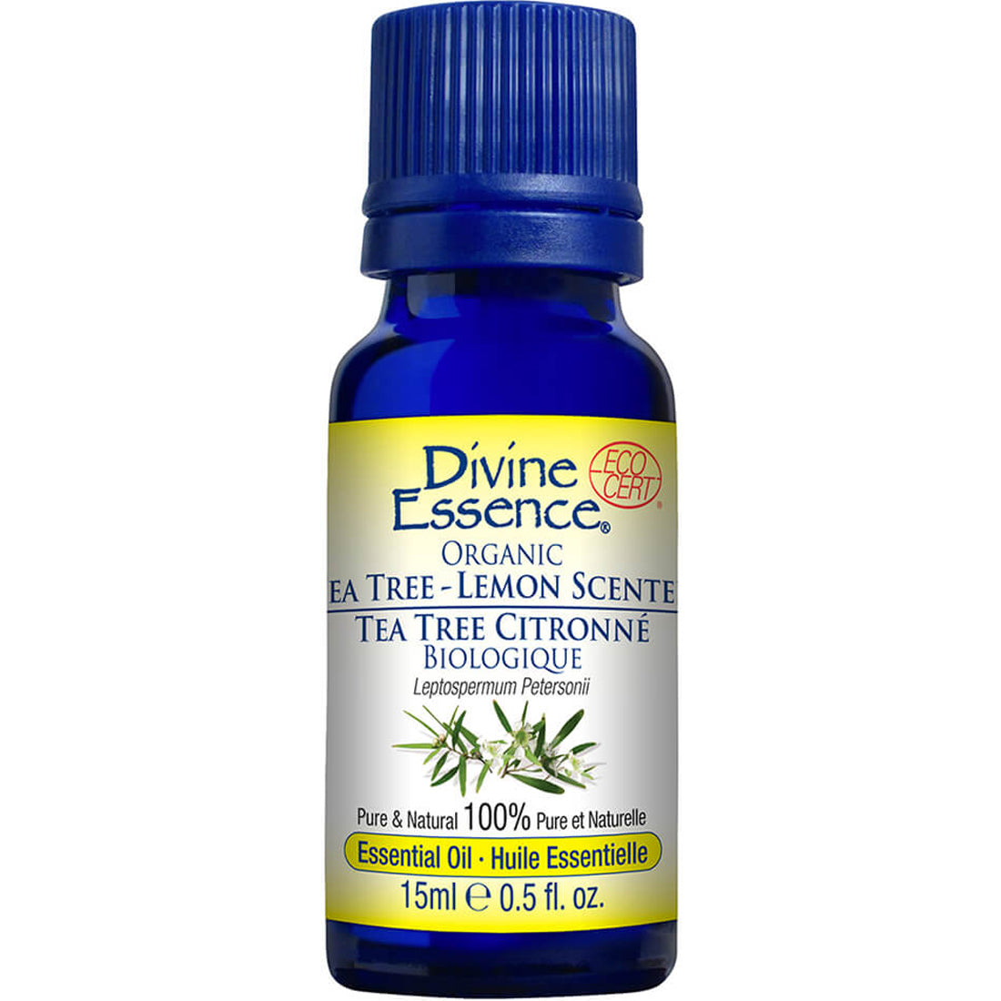 Divine Essence Tea Tree  Lemon Scented, Organic, 15ml
