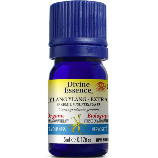 Divine Essence Ylang Ylang Extra Premium, Organic, 5ml