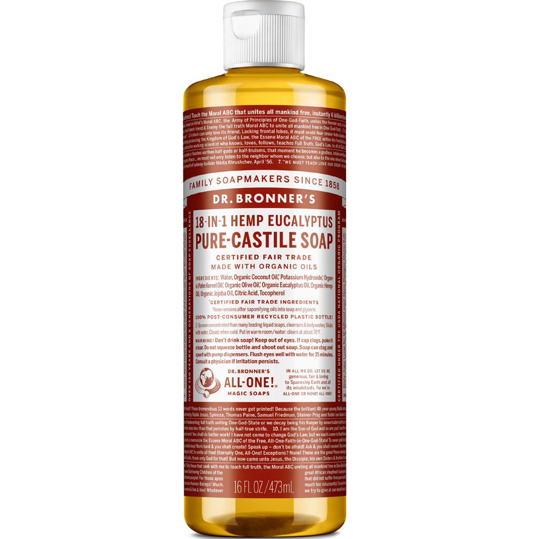 Dr. Bronner's Organic Liquid Castile Oil Soap