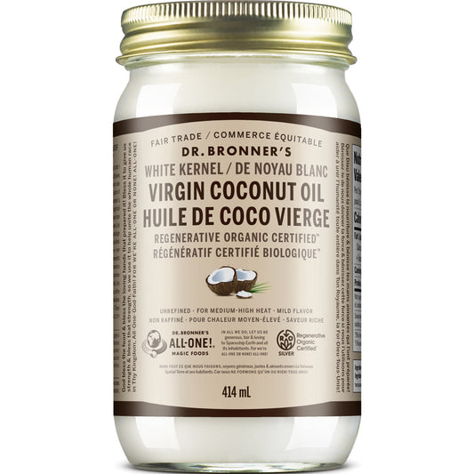 Dr. Bronner's White Kernel Virgin Coconut Oil, 414ml