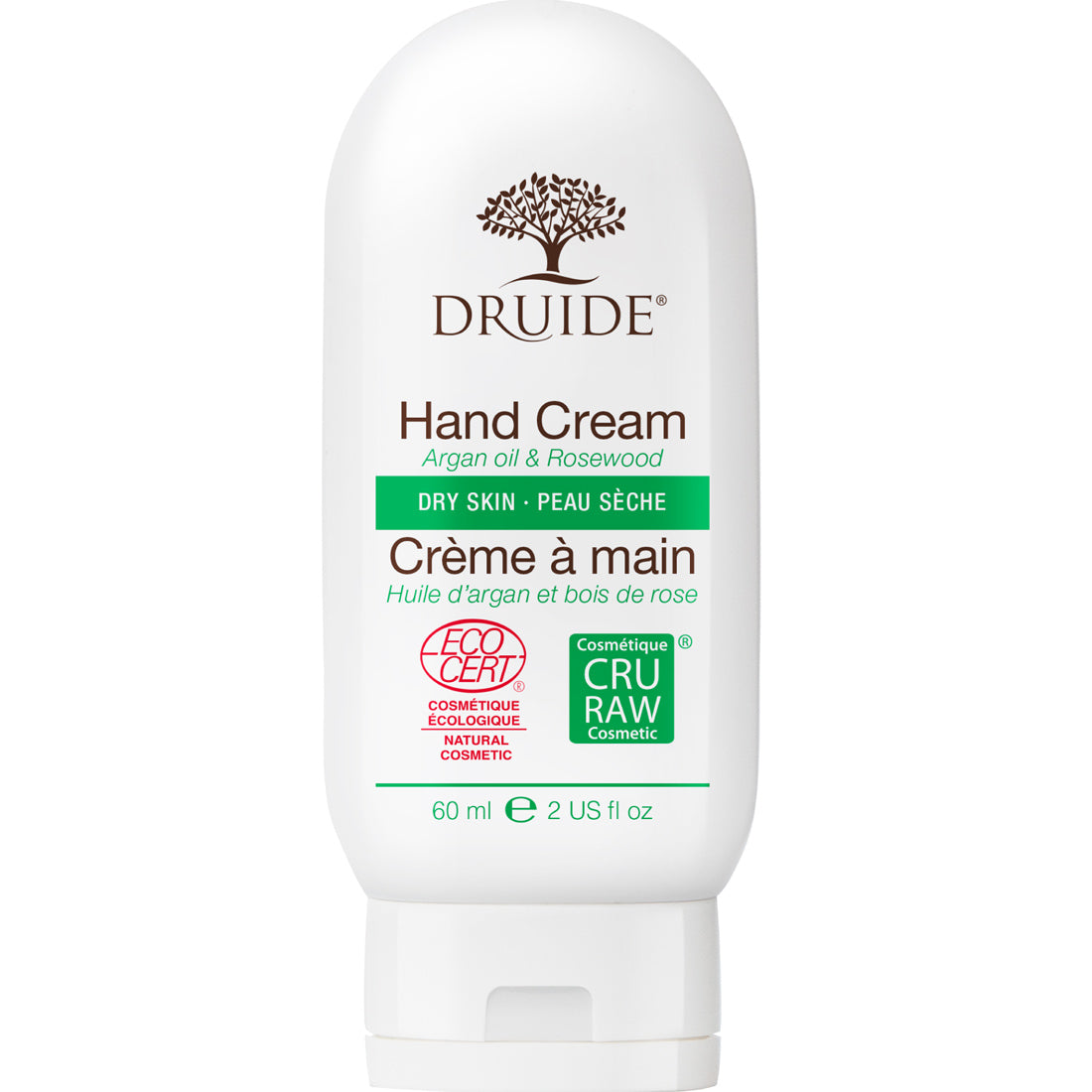 Druide Argan Hand Cream, Dry Skin, 60ml