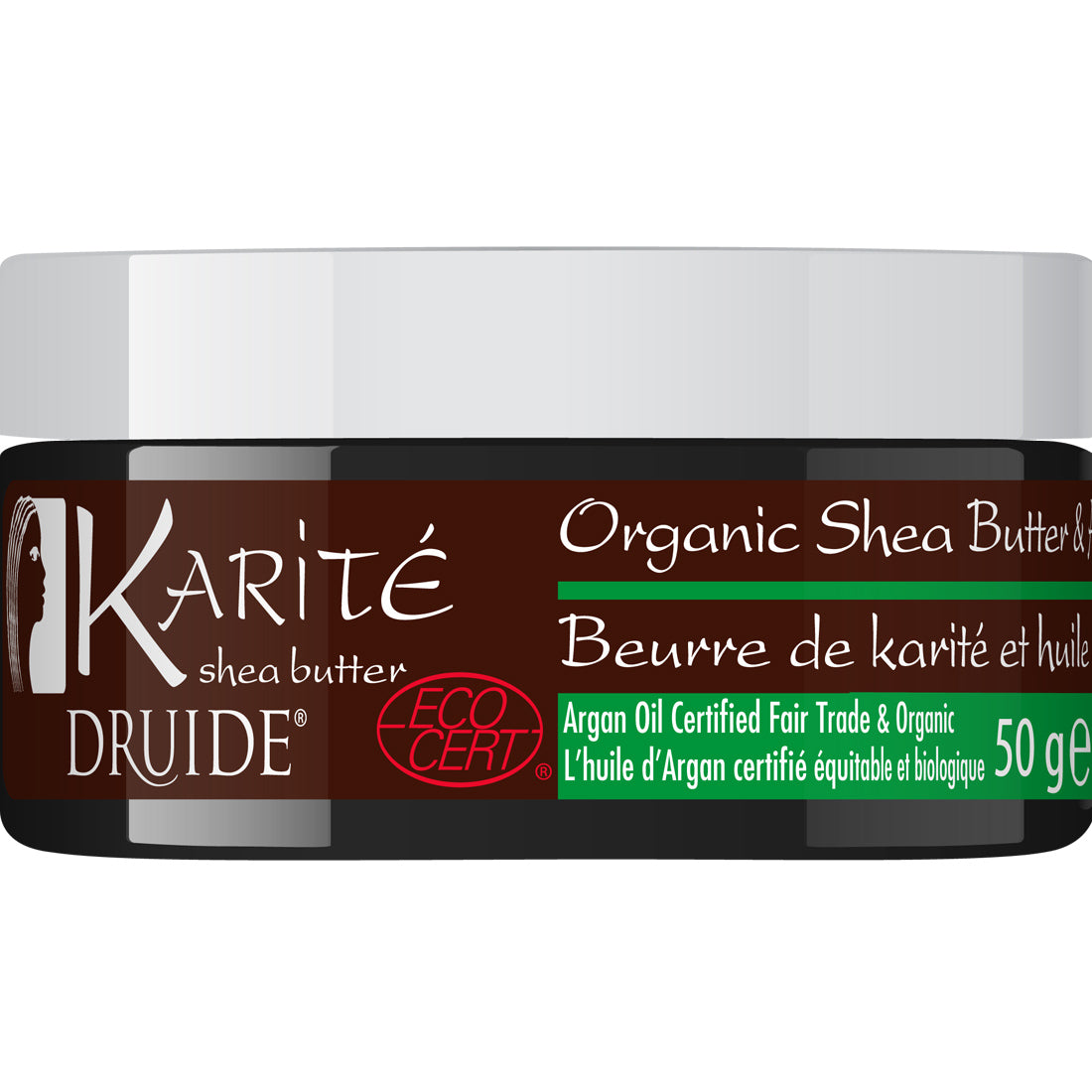 Druide Organic Shea Butter and Argan Oil, 50g