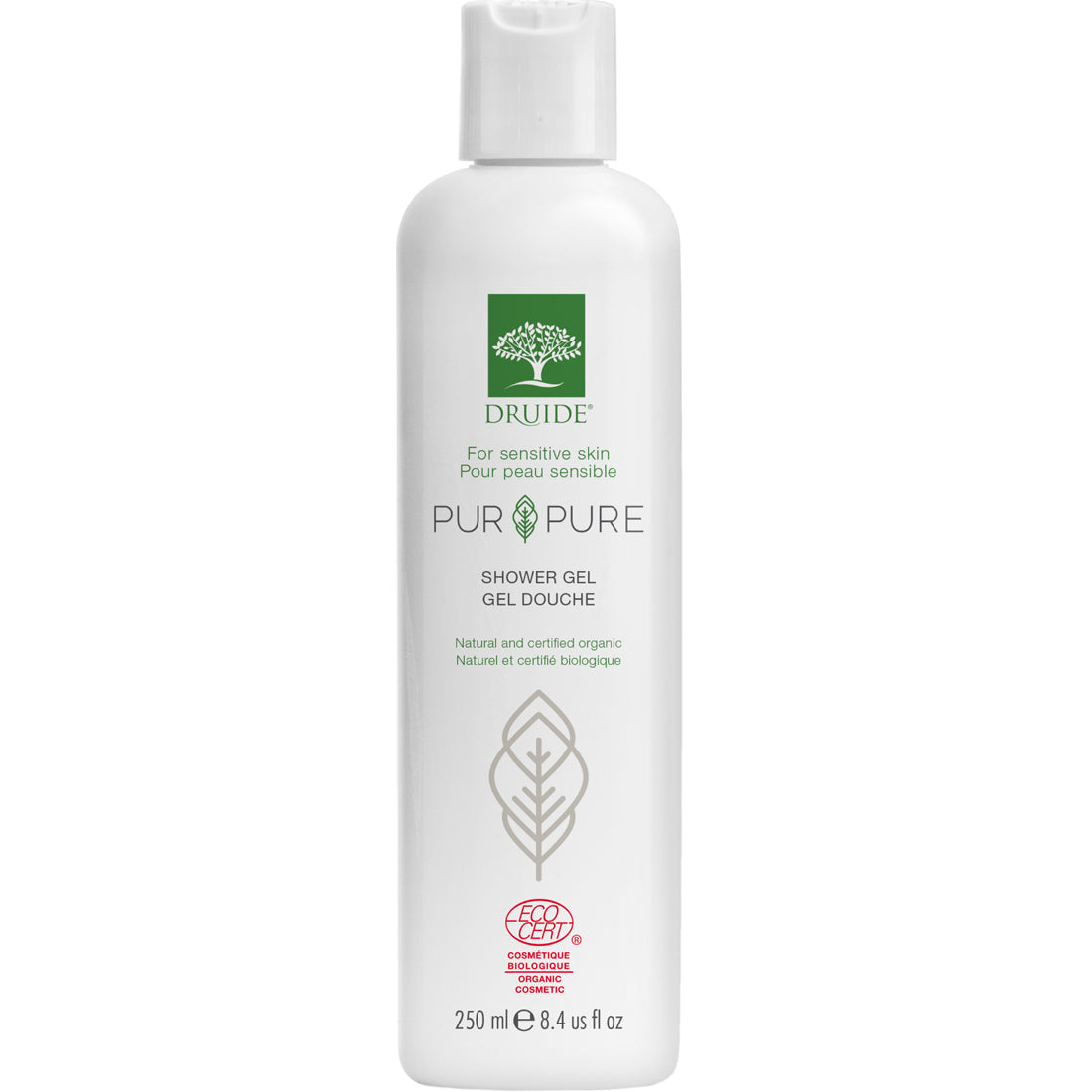 Druide Pur and Pure Shower Gel, 250ml