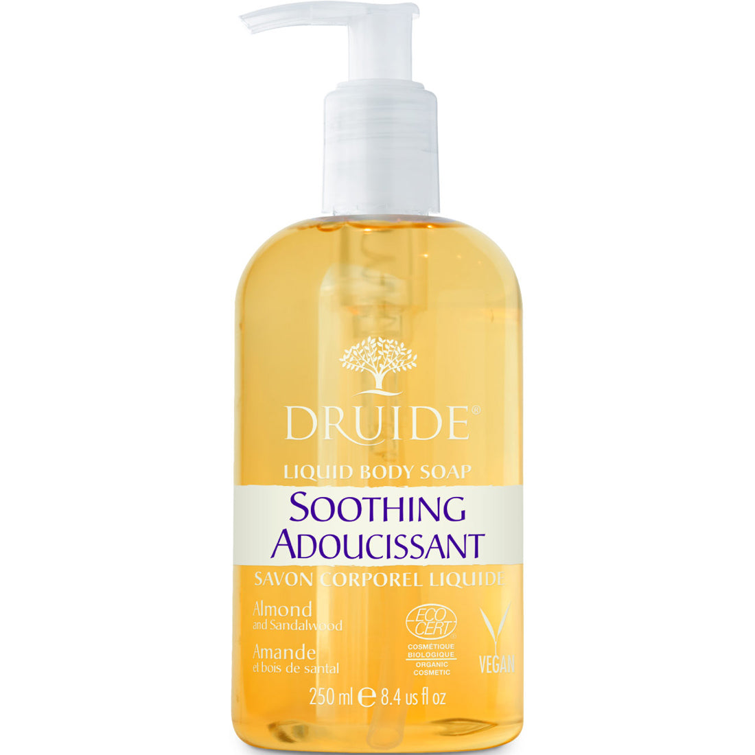 Druide Soothing Body Soap, Almond, 250ml