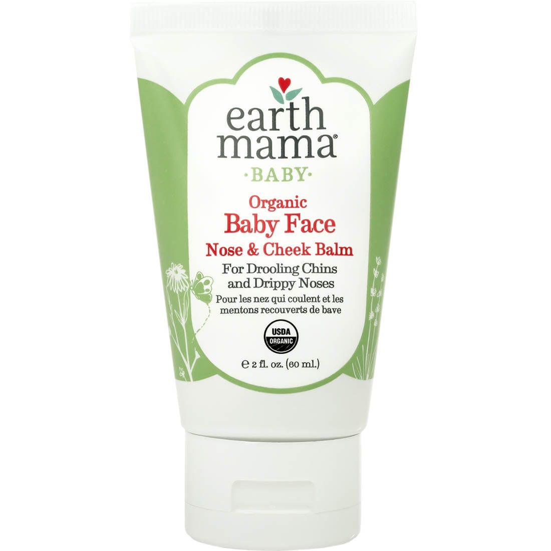 Earth Mama Organics Organic Baby Face Nose and Cheek Balm, 60ml