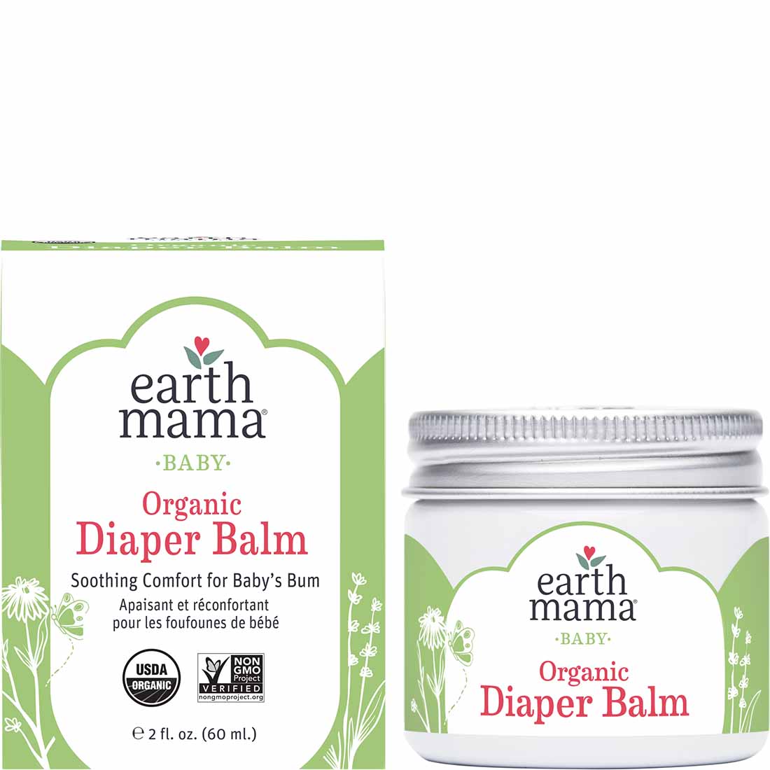 Earth Mama Organics Organic Diaper Balm, 60ml