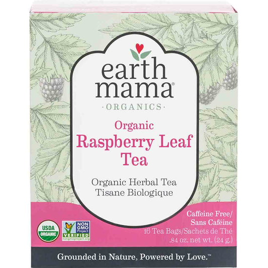 Earth Mama Organics Organic Raspberry Leaf Tea, 16 Bags