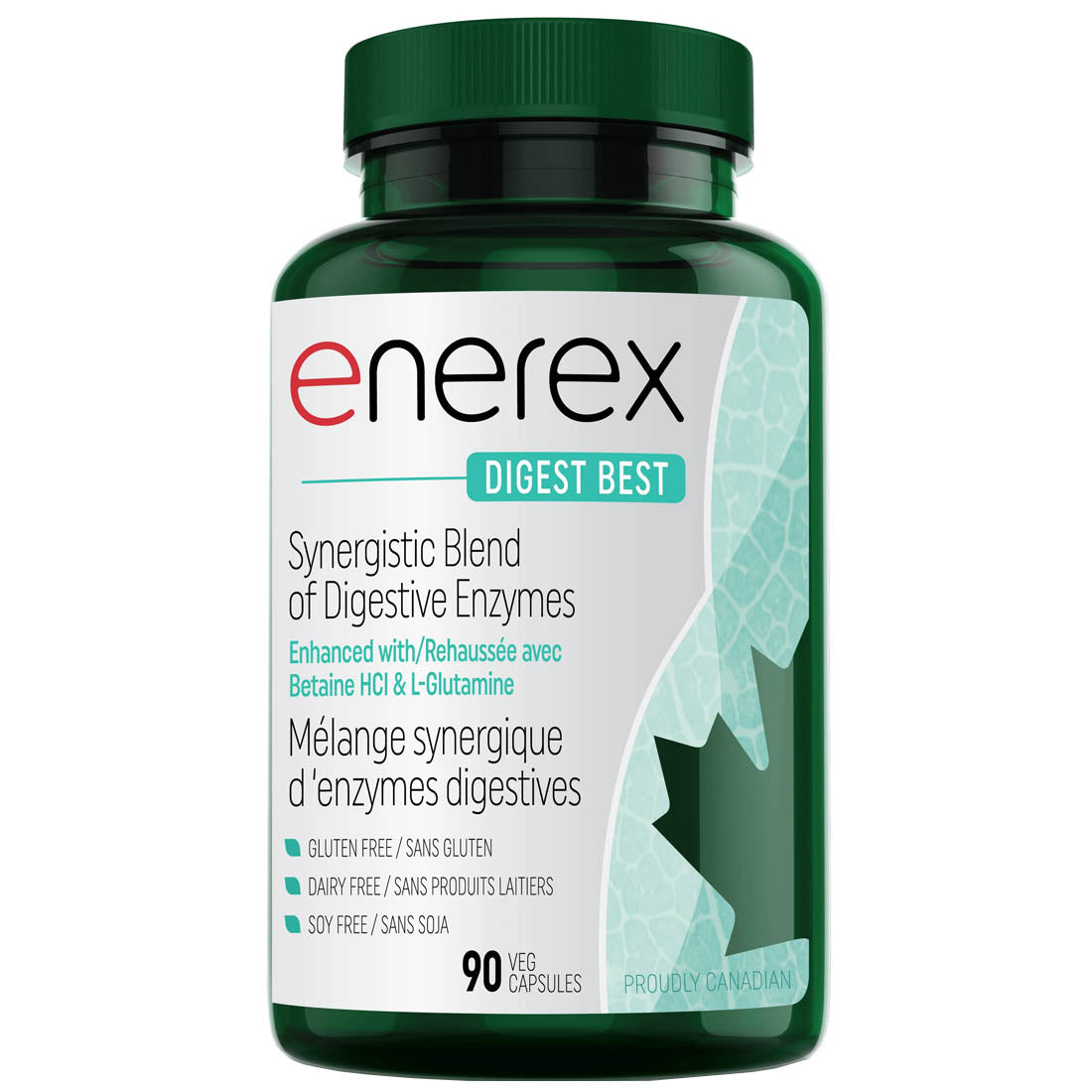 Enerex DIGEST BEST - Optimum Blend of Digestive Enzymes, 90 Capsules
