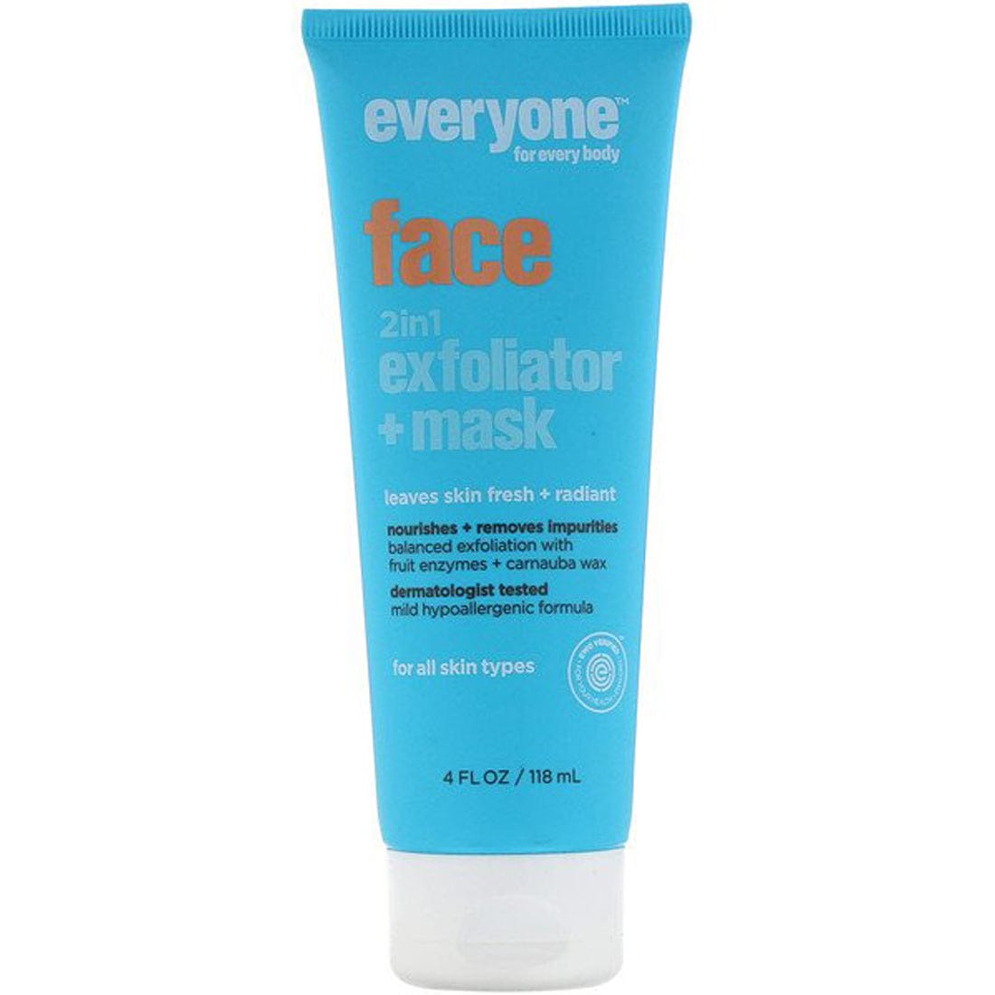 Everyone Face 2 in 1 Exfoliator Mask Tube, 118ml