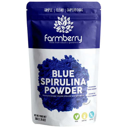 Farmberry Blue Spirulina Powder, 50g