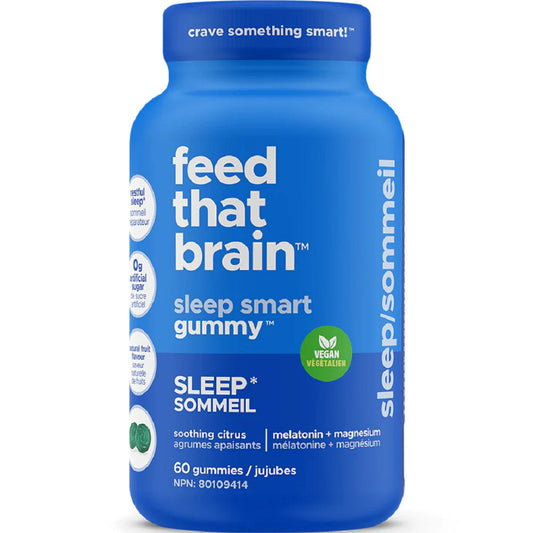 Feed That Brain Gummies For Sleep, Magnesium, Melatonin, Threonine, 60 Gummies