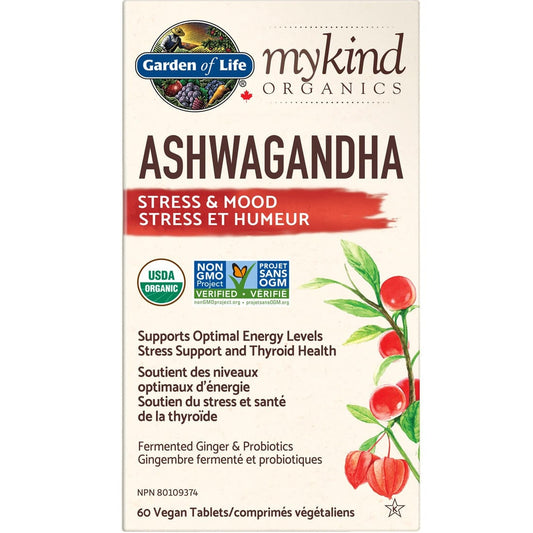Garden of Life mykind Organics Ashwagandha, 60 Tablets