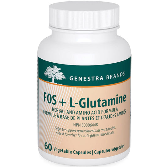 Genestra FOS + L-Glutamine, 60 Capsules