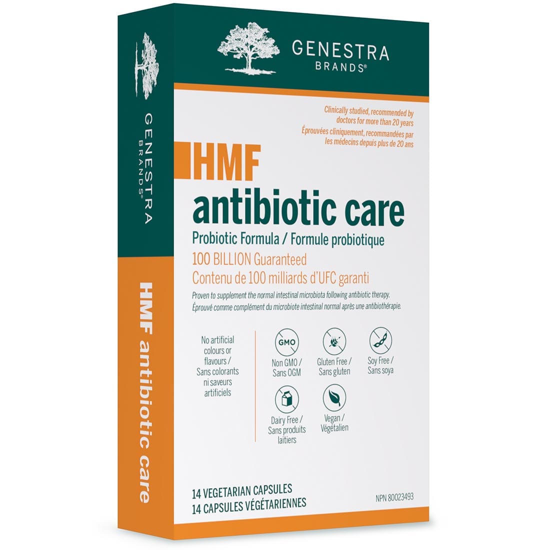 Genestra HMF Antibiotic Care, 14 Vegetable Capsules - Store in Fridge