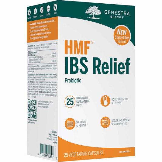 Genestra HMF IBS Relief, 25 billion CFU, Shelf Stable, 25 Capsules