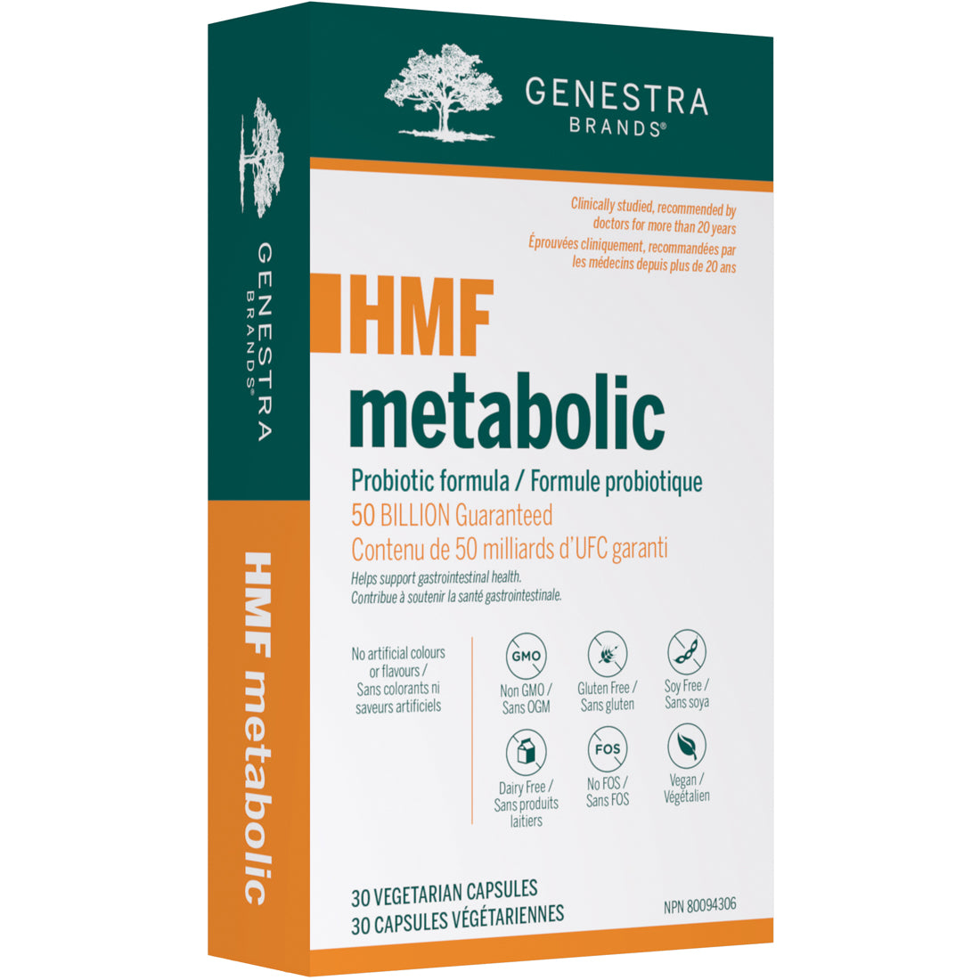 Genestra HMF Metabolic, 50 Billion CFU, 30 Vegetable Capsules
