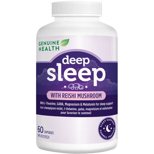 Genuine Health Deep Sleep with Reishi Mushroom, 60 Capsules