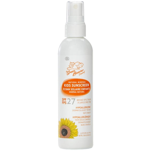 Green Beaver Natural Mineral Sunscreen for Kids SPF27 (Water/Sweat Resistant), 90ml Spray
