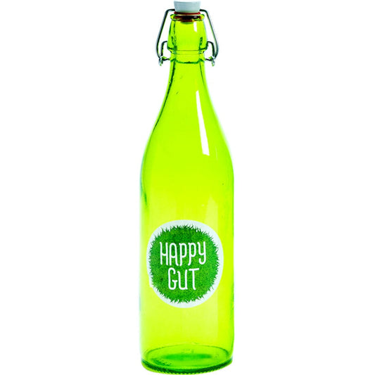 Happy Gut Clear Swivel Top Bottle, 1L