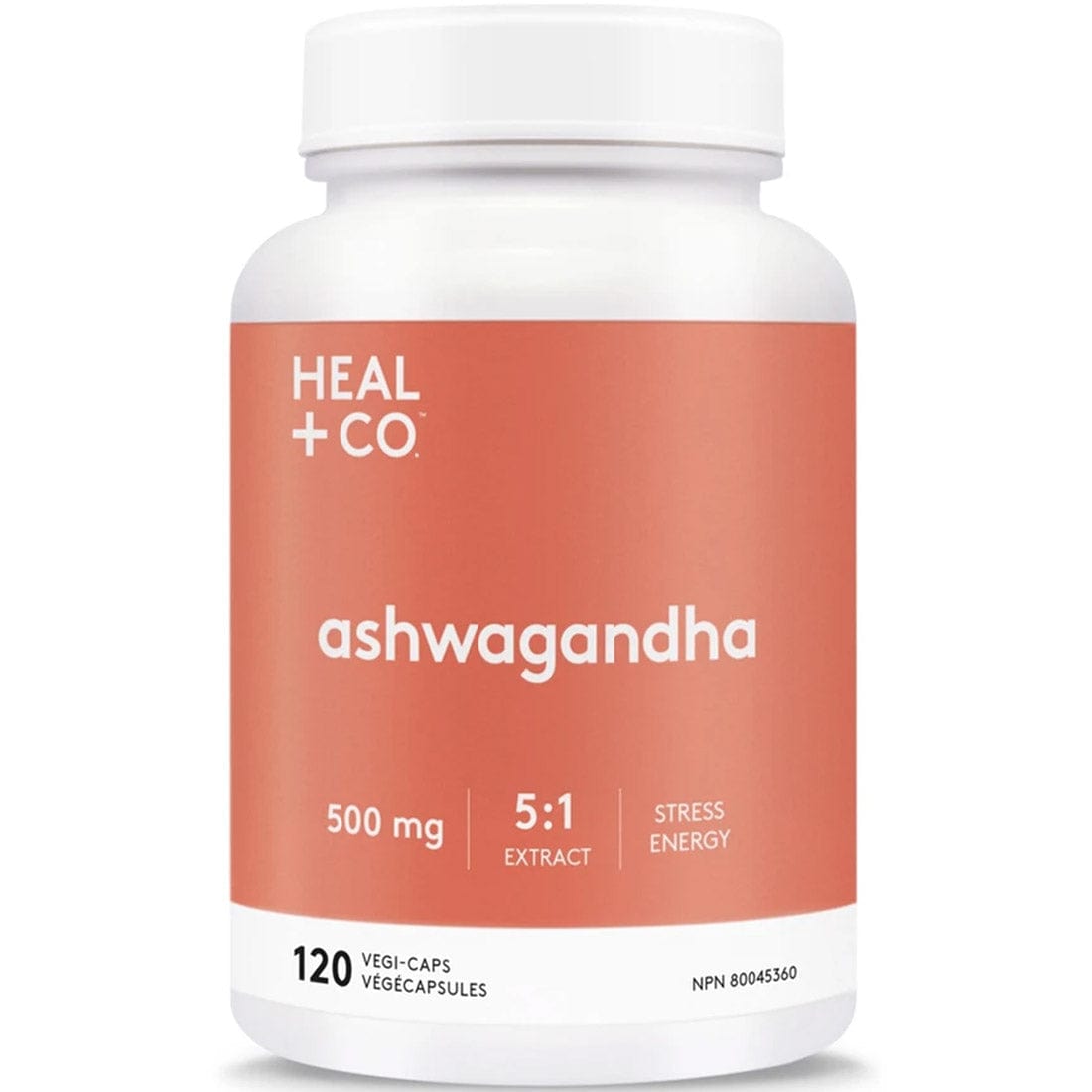 Heal+ Co. Ashwagandha (5:1) 500mg