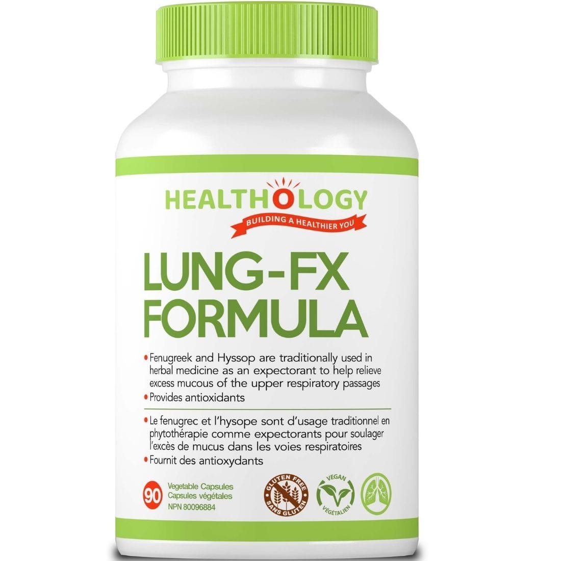 Healthology Lung FX Formula, 90 Vegetable Capsules
