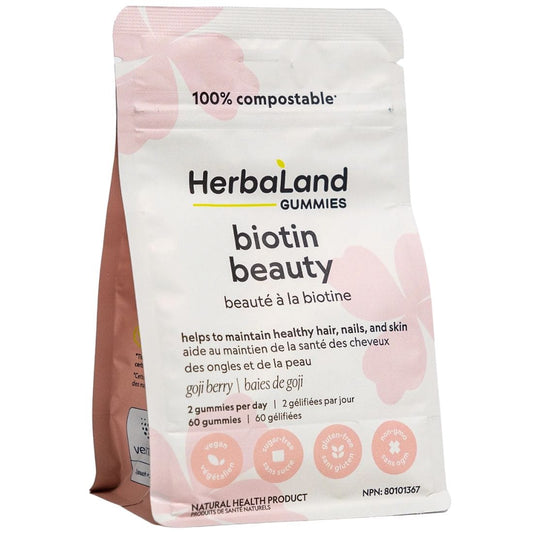 Herbaland Biotin Beauty Biotin Gummies 2500mcg, 60 Gummies