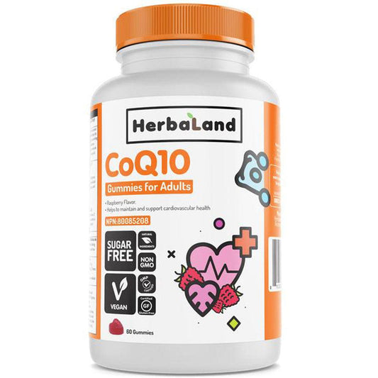 Herbaland Gummies For Adults CoQ10, 60 Gummies