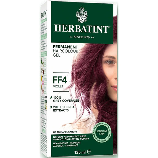 Herbatint Permanent Haircolour Gel FF4 Violet (Permanent), 135ml