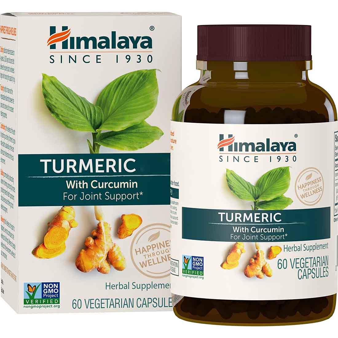 Himalaya Turmeric 95 Curcuminoids Joint Support, Powerful Antioxidant, 60 Vegetarian Capsules