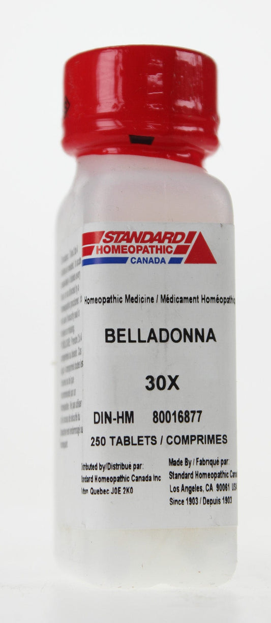 Hylands Belladonna, 30X, 250 Tablets