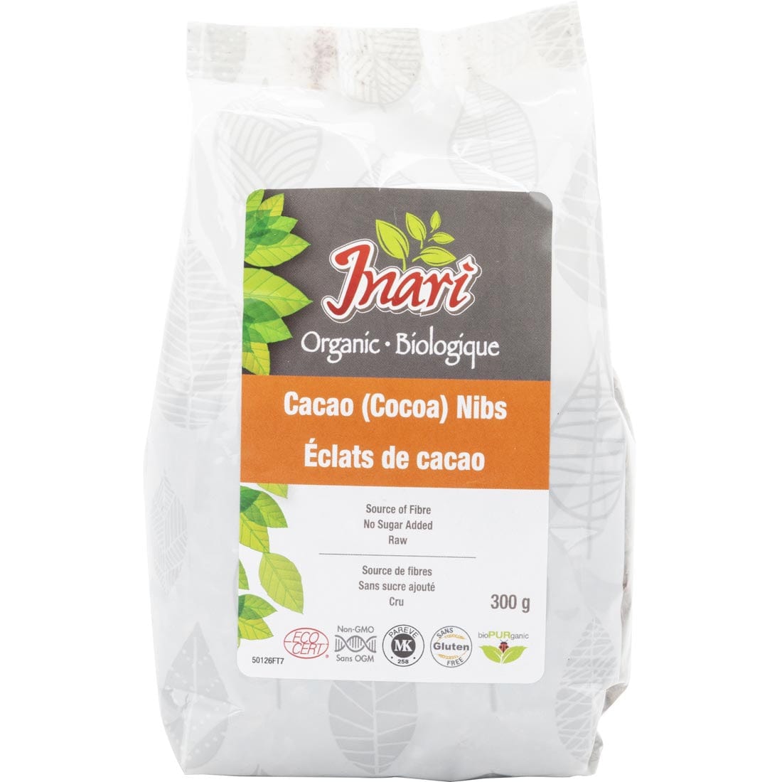 Inari Organic Cacao Nibs, 300g, Clearance 30% Off, Final Sale