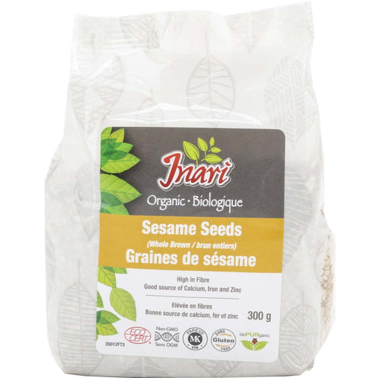 Inari Organic Whole Brown Sesame Seeds, 300g, Clearance 30% Off, Final Sale