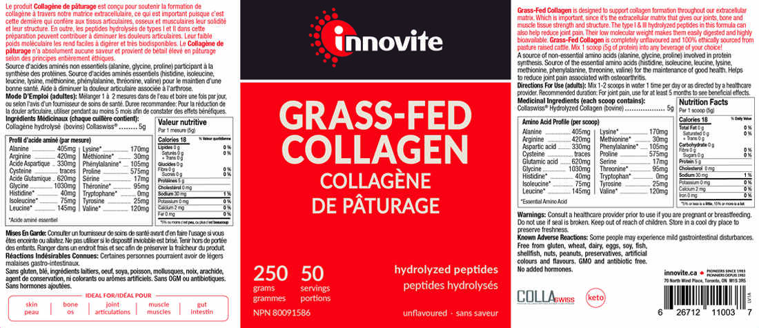 Innovite Grass-Fed Collagen, 50 Servings