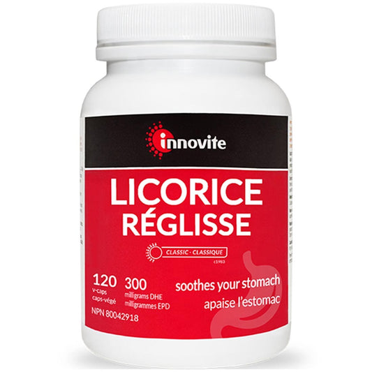 Innovite Licorice with Activated Charcoal, 120 Capsules