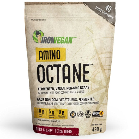 Iron Vegan Amino Octane (Vegan BCAA Formula), 40 Servings